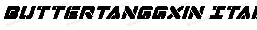 ButterTanggxin Italic字体转换
